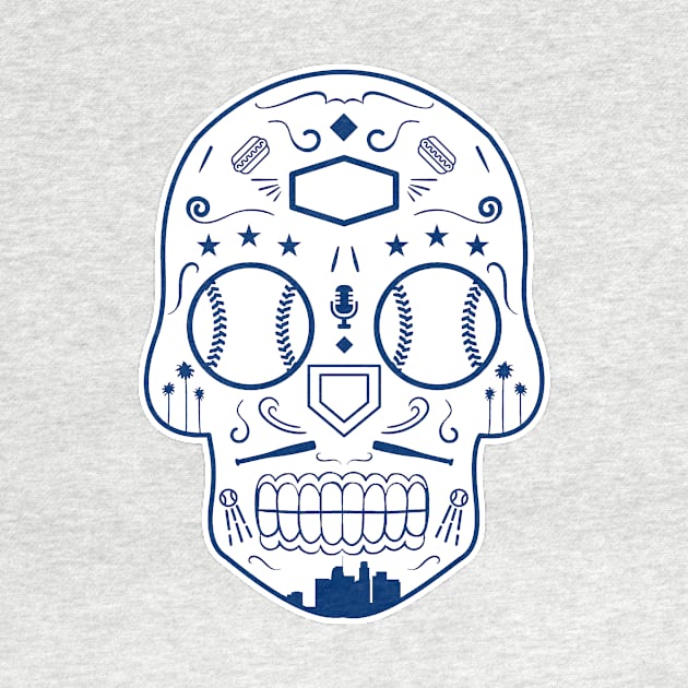 Los Angeles Baseball Sugar Skull by StickyHenderson